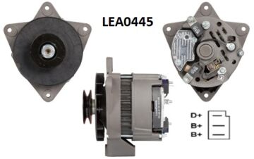 LEA0445  ALTERNATOR A127MT/14V/80A UNIVERSAL  MARINE NAB902M NAB904M 110976 66021153M