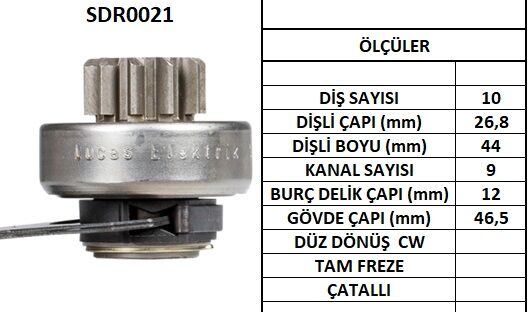 SDR0021  MARS DISLISI-10DIS  FORD MONDEO-ROVE R 216 1801 54290840 TMB171 821 133297 10108210