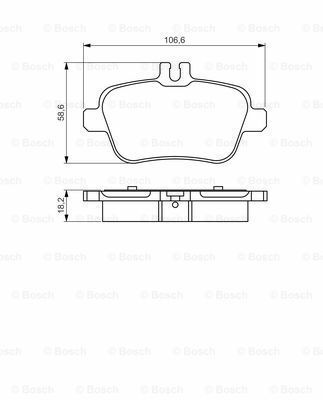 Disk Balata - Arka - [WVA 24848] - [106,6x59,1x18, CLA 220 CDI ( 12.2012 - 06.2015 ); CLA 250 ( 12.2012 - . ); CLA 220 d ( 07.2015 - . ); CLA 250 Shooting Brake 4MATIC ( 01.2015 - . ); A 250 4MATIC ( 05.2015 - . ); CLA 220 4MATIC ( 04.2016 - . ) MB 0