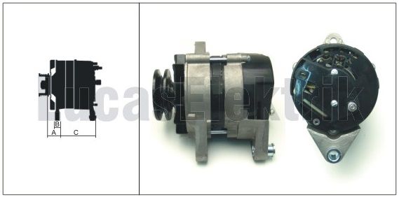 61920043  ALTERNATÖR 12V A115 45A TÜMOSAN NEGATİF İÇTEN