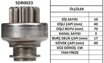 SDR0023  MARS DISLISI-10DIS  FORD TRAKTOR 200 0,3000,4000-LAND ROVER 109,110 - NISSAN DATSUN COBSTAR 2732 54240795 54243848 54246661 54247188 54258190 60600210 2701E11350B 72DB11K003AA TMB101 64 130451 10100640 42454