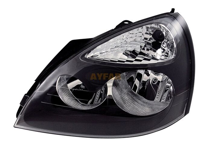 202260 RENAULT CLİO FAR MOTORLU SAĞ 2001-2005 SİYAH SYMBOL 7701051770 7701051769