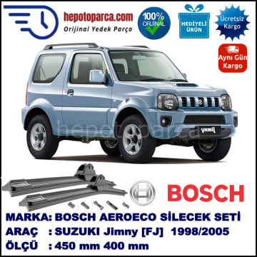 SUZUKI Jimny [FJ] 10.1998-..., 450 / 400 mm. BOSCH AEROECO Aparatlı Muz Silecek
