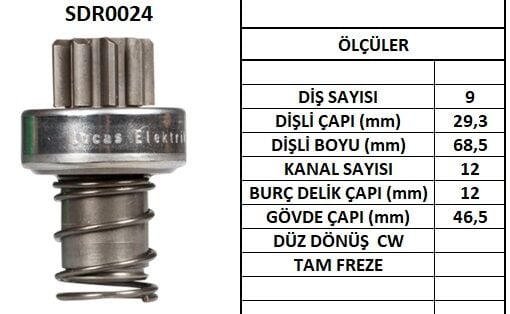 SDR0024  MARS DISLISI-9DIS  DODGE DPB-PB 2887 54244686 54245201 54245341 54246005 54247077 54247181 TNB137 409 131035 10104090