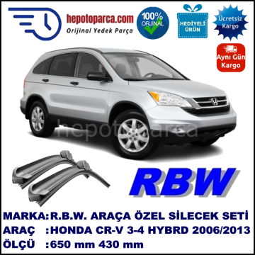 HONDA CR-V 3-4 HYBRID SİLECEK TAKIMI RBW ARACA ÖZEL (2006→)
