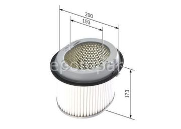 HYUNDAI Sonata 2.0i 16V 09.1990 - 06.1993 BOSCH HAVA FİLTRESİ