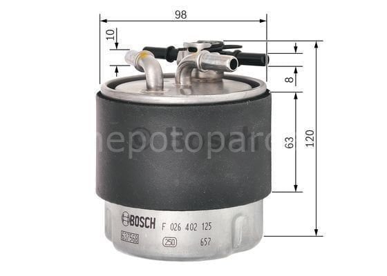 NISSAN Qashqai+2 1.5 dCi 08.2008 - 12.2013 BOSCH MAZOT FİLTRESİ filitre