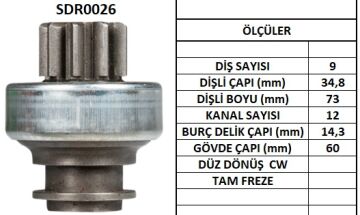 SDR0026  MARS DISLISI-9DIS  FIAT ROMANIA 455  DT,SM,SV,V,550,550DT 1507 54263382 54290374 TMB135 488 10104880