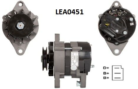 LEA0451  ALTERNATOR A115MT/14V/45A IVECO MARI NE -IVECO AIFO
