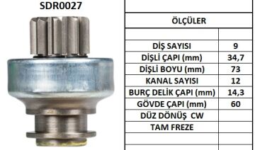 SDR0027  MARS DISLISI-9DIS  ALFA ROMEO-IVECO  FIAT DAILY-NEW HOLLAND DI 23 1770 54263878 TMB136 10110893 42551