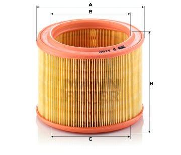 C 1760 HAVA FİLTRESİ CITROEN PEUGEOT  CITROEN BX (XB-_) Break (XB-_) C15 (VD-_) VISA 17 D ZX (N2) Station Wagon  PEUGEOT 205 I (741A/C) 205 II (20A/C) Panelvan/Van 305 I (581A) 305 II (581M) 309 I (10C,10A)  1444F5 90560518.8