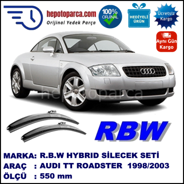 AUDI TT Coupé [8N3] 07.98-04.03 550 /  mm. RBW Hybrid Silecek. U Kanca Uyumlu Hibrit