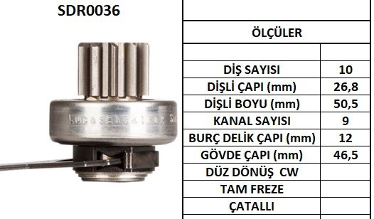 SDR0036  MARS DISLISI-10DIS  FORD FIESTA1.6,1 .8D-SIERRAESCORT 111 1.6,1.8D