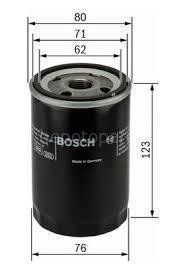VOLVO S80 II 2.0T 08.2010 - 08.2016 BOSCH YAĞ FİLTRESİ filitre