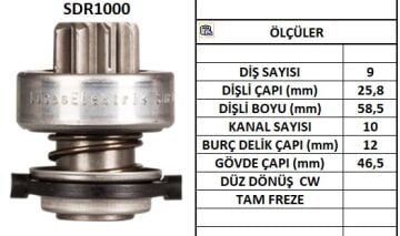SDR1000  MARS DISLISI-9DIS  ALFA ROME-AUDI-BM W-CITROEN-FIATFORD-MERCEDES-OPEL-PEUGEOT-RENAULT-SEAT-VW-VOLVO 3190 9941314 90273737 02A911023 049911335A 482 131104 1006209503 1006209504 1006209506 1006209509 1006209513 1006209526 1006209570 1006209572 1006
