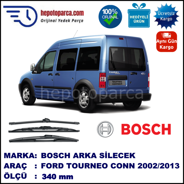 FORD Transit Connect [02] 340 mm 05.2002-... BOSCH Arka Silecek