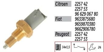 140071 GERİ VİTES MÜŞÜRÜ CITROEN PEUGEOT 2257 42
