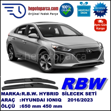 HYUNDAI IONIQ HYBRID SİLECEK TAKIMI RBW ARACA ÖZEL (2016→)