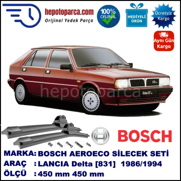 LANCIA Delta [831] 05.1986-12.1994, 450 / 450 mm. BOSCH AEROECO Aparatlı Muz Silecek