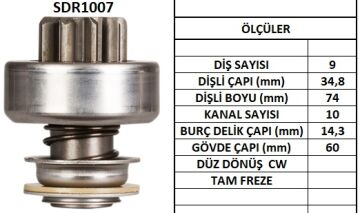 SDR1007  MARS DISLISI-9DIS ALFA ROMEO-MERCEDE S 200D-IVECO-MAG.MIN.50NC 3150 366 131019 2006209449 2006209469 2006209476 2006209485 10103660 52854