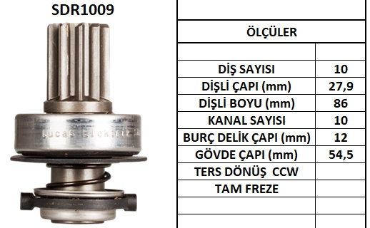 SDR1009  MARS DISLISI-10DIS  VW LT28,TRANSPOR TER 2.4