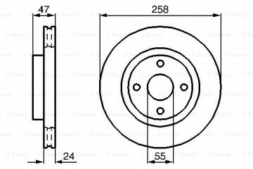 Fren Diski, Ön, [258 /24-22 mm], Hava KanallıMAZDA 323 1.6i Hatchback 200010 - 200309; 323 1.8i Hatchback 199806 - 200101; 323 2.0 Diesel Turbo Hatchback 199808 - 200101; 323 2.0 Diesel Turbo Hatchback 200011 - 200309; 323 1.6i 200010 - 200309; 323 2