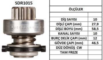 SDR1015  MARS DISLISI-10DIS  FIAT UNO,TIPO-ME RCEDES -PEUGEOT 106D - RENAULT R11,R5D,R9D 1612 9940740 630 132205 1006209538 1006209539 10106300 53654