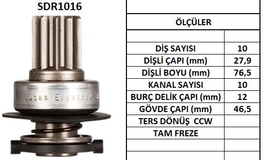 SDR1016  MARS DISLISI-10DIS  SEAT TOLEDO -VW  GOLF 1.8,PASSAT 1.6,2.0-16V