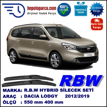 DACIA LODGY HYBRID SİLECEK TAKIMI RBW ARACA ÖZEL (2012-2015)