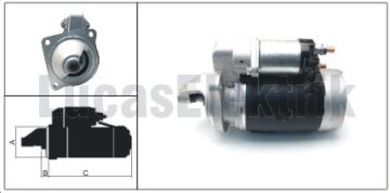 LUCAS 61924094  MARŞ MOTORU TÜRK TRAKTÖR  12V 2,5 KW  9 DİŞ