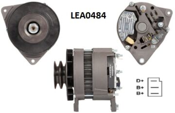 LEA0484  ALTERNATOR A127MT/28V/55A PERKINS SA BRE 36962 11203353 AAK4332 IA1190 CAL21605