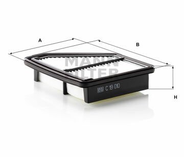 C 19 010 HAVA FİLTRESİ HONDA  CIVIC VII Hatcback (FN,FK)  17220-RSJ-E00