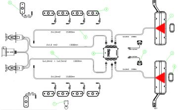8922-M2T12B5P5-F MODULAMP T1355 TRAILIGHT SET S+N+