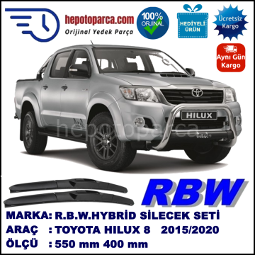 TOYOTA HILUX 8 HYBRID SİLECEK TAKIMI RBW ARACA ÖZEL (2015→)