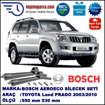 TOYOTA Land Cruiser Prado [J12] 01.2003-..., 550 / 530 mm. BOSCH AEROECO Aparatlı Muz Silecek