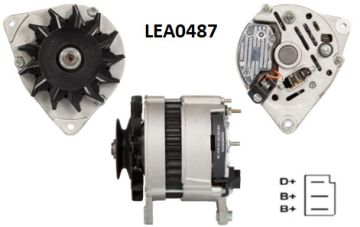 LEA0487  ALTERNATOR A127/14V/45A NEW HOLLAND  231,233,355,420,2310,2610,2810,3610,3910,4110,5110,2910,...