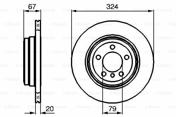 Fren Diski, Arka, [324 / 20-18,4 mm], Hava Kanallı 730 d 200210 - 200503; 735 i 200111 - 200503; 735 Li 200203 - 200503; 730 Li 200303 - 200503; 730 i 200303 - 200503 BMW 34211166127