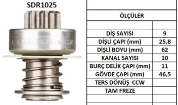 SDR1025  MARS DISLISI-9DIS  VW GOLF PASSAT-JE TTA TERS FREZE 2830 2946 16362 16418 16547 16556 17025 17134 055911335B TMB411 323 130404 1006209424 1006209431 2006209162 9001042021 9001082362 9001082669 10103230 52765