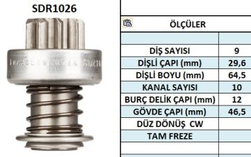 SDR1026  MARS DISLISI-9DIS  BMW315,316,318,32 0,518,525MAZDA 323 1.3 - MERCEDES - TOYOTA 1510 3173 3195 361 131097 1006209406 1006209428 1006209449 1006209466 1006209472 9001692096 10103610 53614
