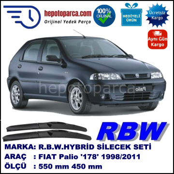 FIAT PALIO HYBRID SİLECEK TAKIMI RBW ARACA ÖZEL (1998-2011)