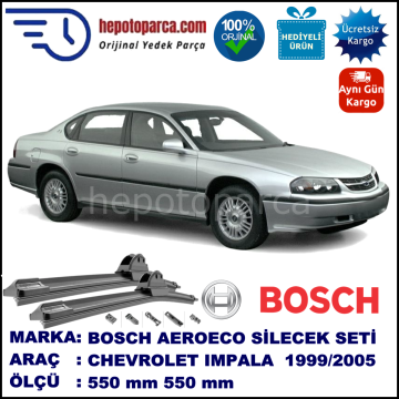 CHEVROLET Impala  09.1999-08.2005, 550 / 550 mm. BOSCH AEROECO Aparatlı Muz Silecek