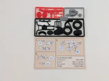 Kit Card Honda Monkey Z50J 1:20 Model