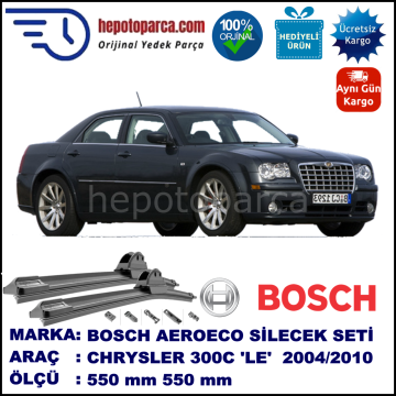 CHRYSLER 300C [LE] 10.2004-08.2010, 550 / 550 mm. BOSCH AEROECO Aparatlı Muz Silecek