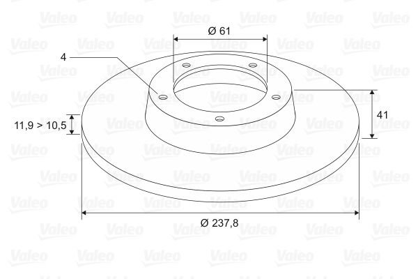 186230 FREN DİSKİ (ÖN) X2 RENAULT R5(B/C 40/S) 1.2,1.4,1.4i,1.6 (84-91) 7701204282
