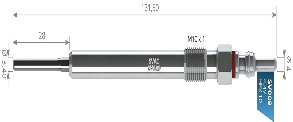 SVAC SV009 KIZDIRMA BUJİSİ AUDİ A4-A6-Q7 TOUREG 3.0 TDI VW VOLKSWAGEN