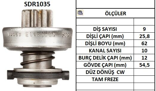 SDR1035  MARS DISLISI-9DIS  AUDI-FIAT TIPO 1. 9TD-VOLVO 240DTOFAS SAHIN - VW 3199 9939194 631 131998 9001140317 9003336293 10106310 53621