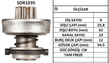 SDR1035  MARS DISLISI-9DIS  AUDI-FIAT TIPO 1. 9TD-VOLVO 240DTOFAS SAHIN - VW 3199 9939194 631 131998 9001140317 9003336293 10106310 53621