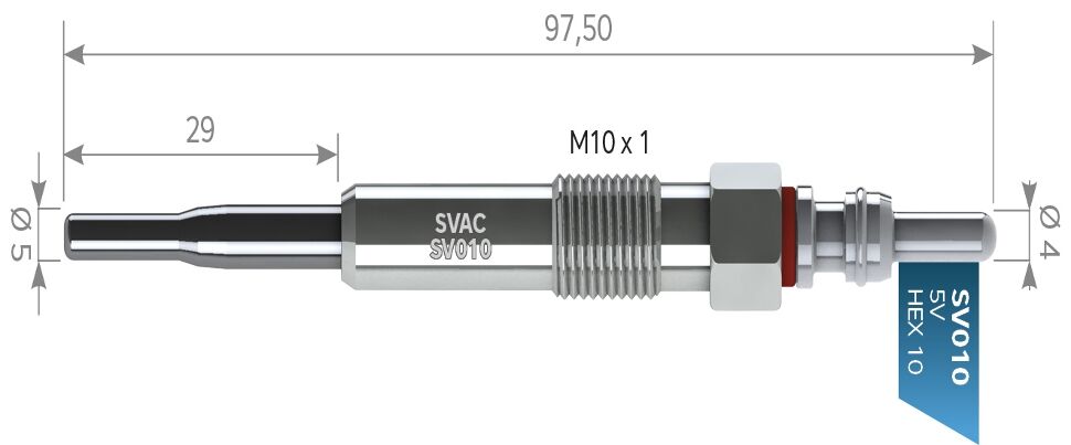 SVAC SV010 KIZDIRMA BUJİSİ  VW CADDY-PASSAT-TRANSİT T5 FORD VOLKSWAGEN