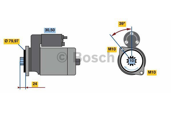 Marş  Motoru  VMA 35532067F; CHR 48018