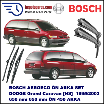 DODGE Caravan [NS] 01,1995-08,2003 Bosch Aeroeco Ön ve Arka Silecek Takımı